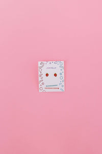 Strawberry Enamel Flat Back Kids Earrings