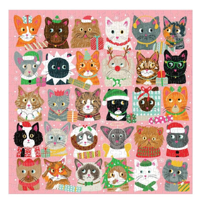 Festive Furballs 500 Piece Puzzle