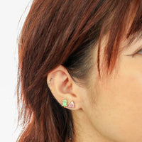 Mountain & Tree Gold Post Earrings | Hiking & Outdoors Gift