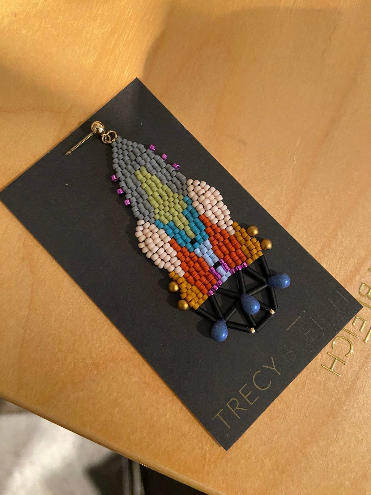 Just Art Baroque glass earrings