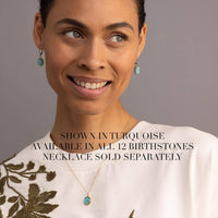 February Birthstone Amethyst Gold Oval Gemstone Earrings / Soul & Little Rose