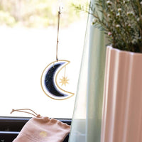 Stained Glass Light Catcher - Moon Star