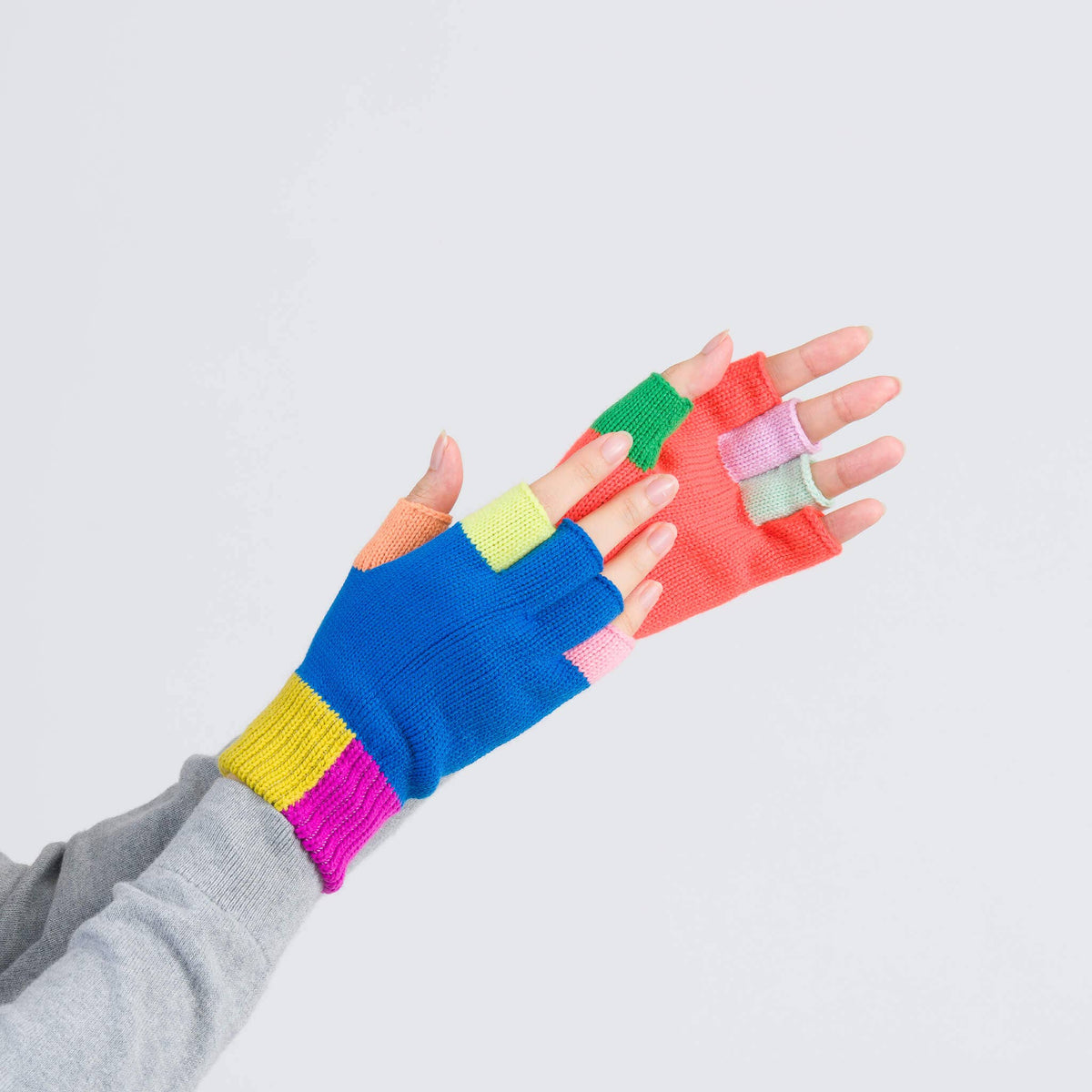 Mismatch Fingerless Gloves