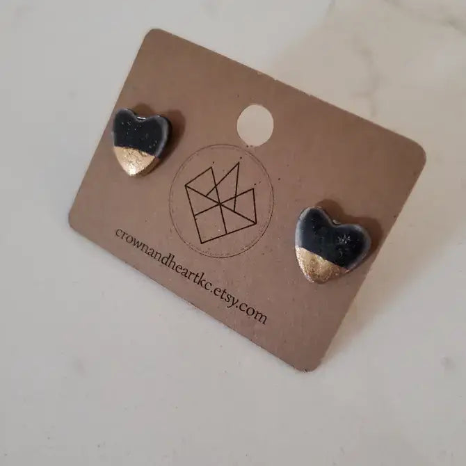 Heart Stud Earrings