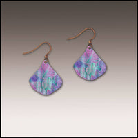 Tie-dye Abstract Ginkgo Handmade Earrings