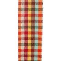 Tonal Twill Plaid Wired Edge, Multi, 2-1/2 In