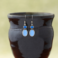 Fusion / Winter Wire Earrings | Pewter | Dangle Earrings