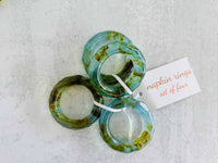 Napkin Rings, set of four- Elements