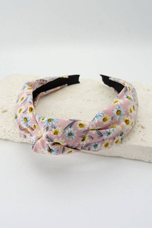 Flower print Knotted Hair Band - Gift for Her