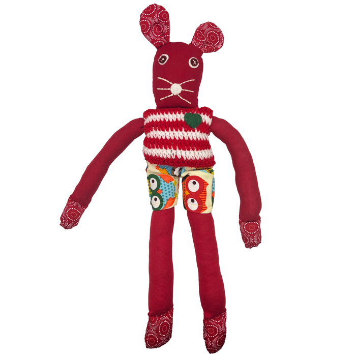Handcrafted Small Red Bunnykat - Bunny Boop