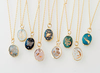 Gemstone Symbol Necklace / Jill Makes