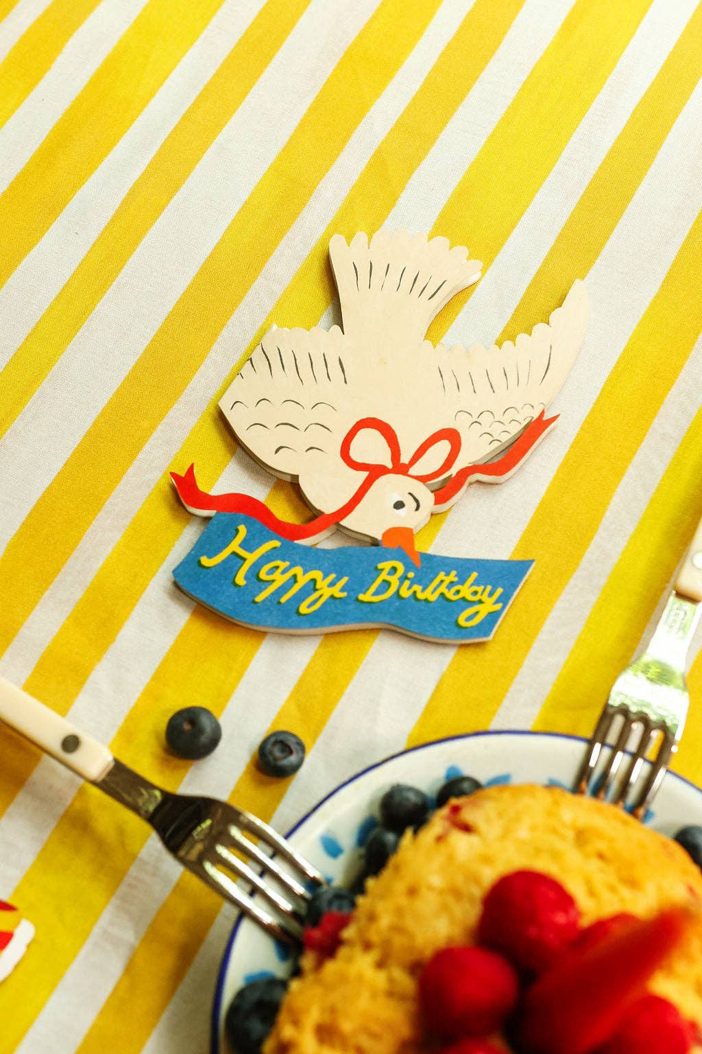 Happy Birthday Bird - Die Cut Card