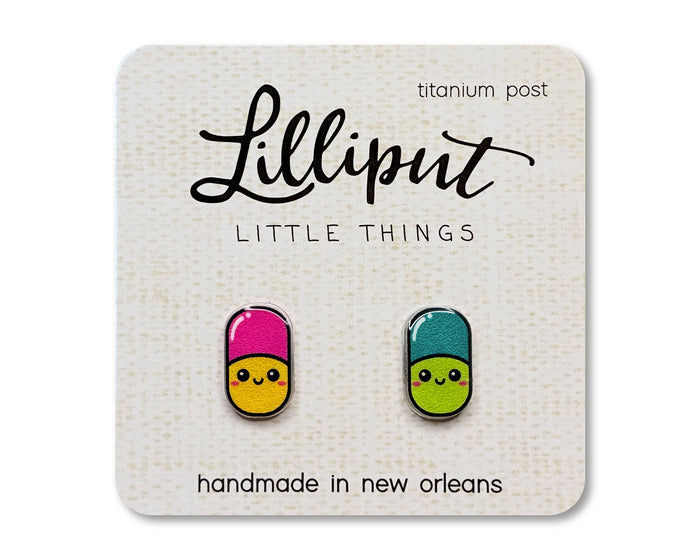 Happy Pill Earrings / Lilliput