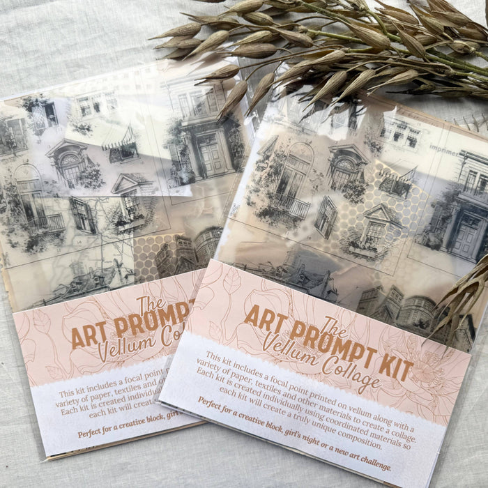 Collage Prompt Kit, Mixed Media Art Kit- Architecture