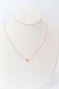 Scottie Heart Charm 18k Gold Plated Necklace / Bella Rey