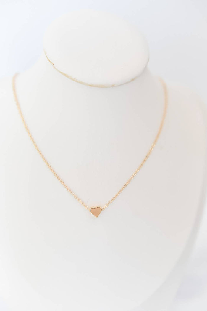 Scottie Heart Charm 18k Gold Plated Necklace / Bella Rey