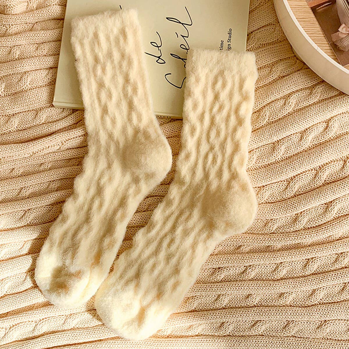 Candy Color Warm & Cozy Knit Socks