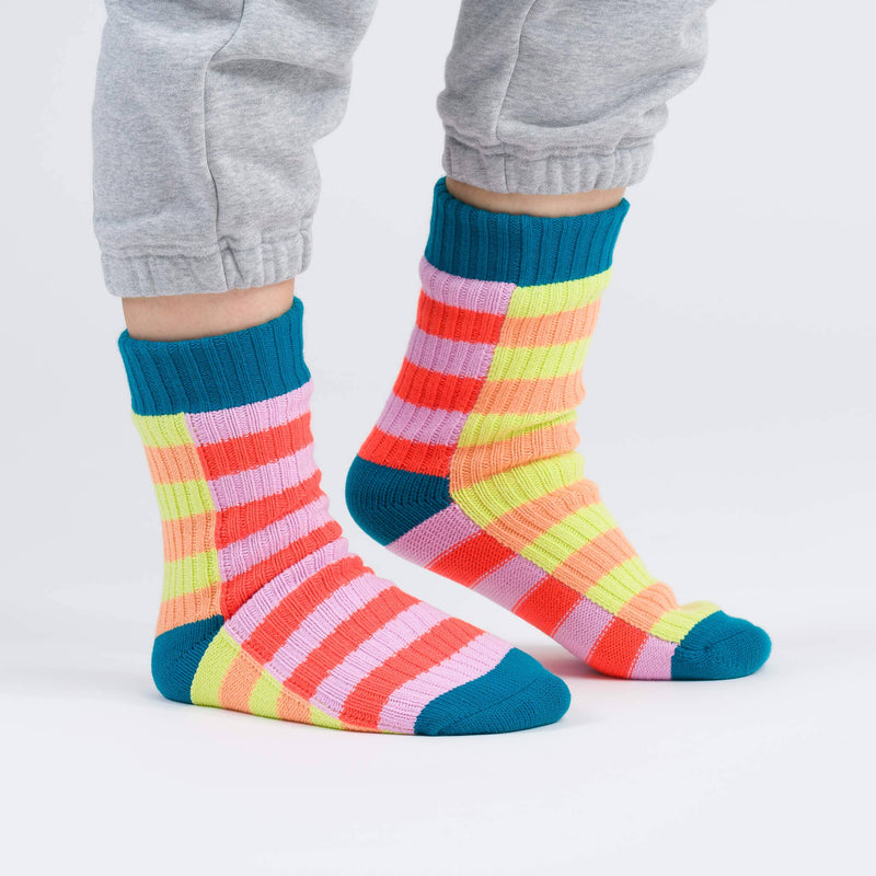 Super Stripe Knit House Socks