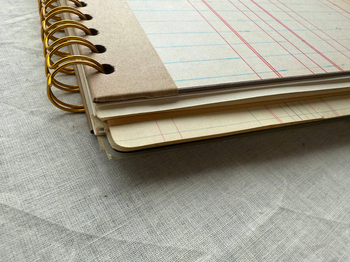 Vintage Mixed Media Journal - 9x12 inches