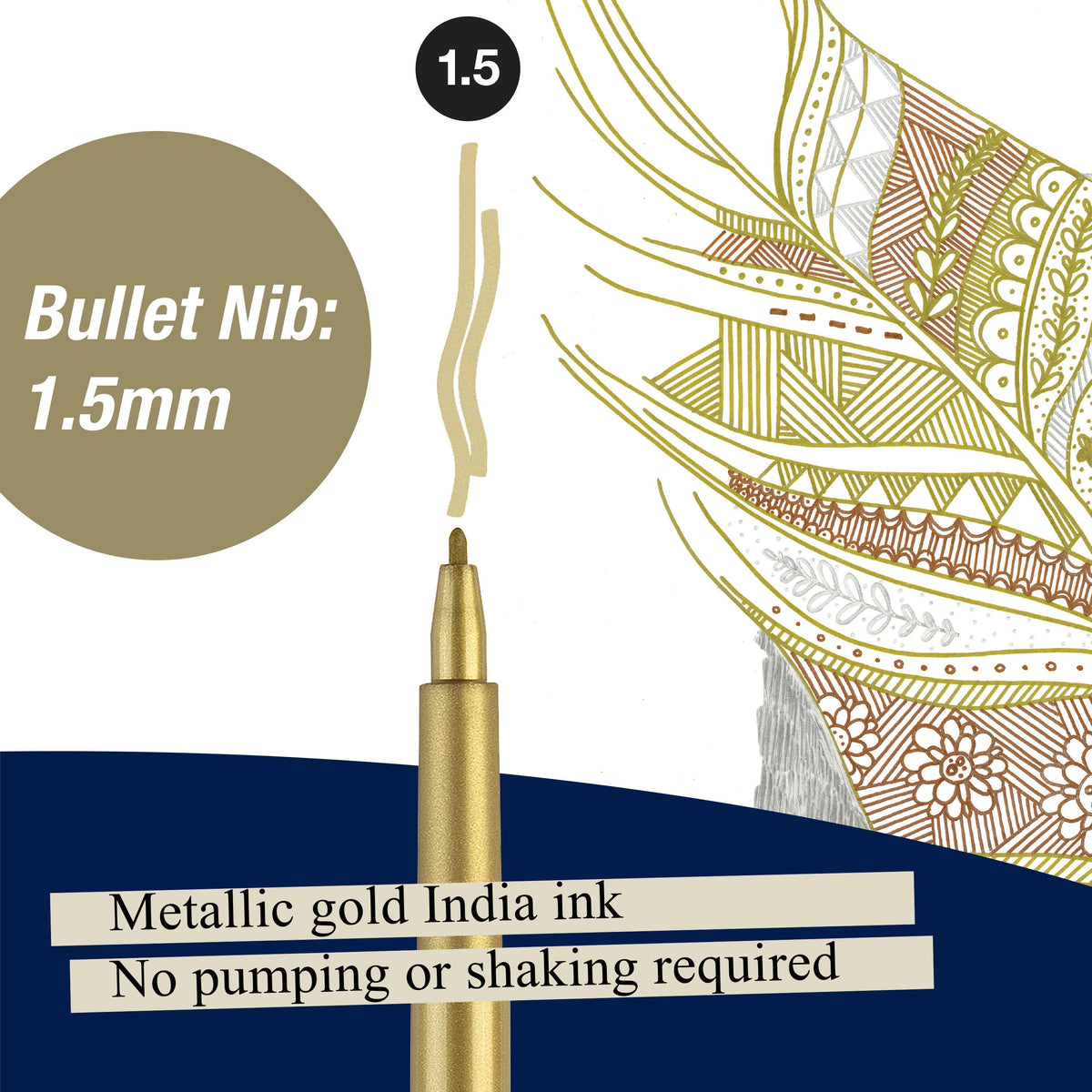 Pitt Artist Pen Metallic Colors Open Stock