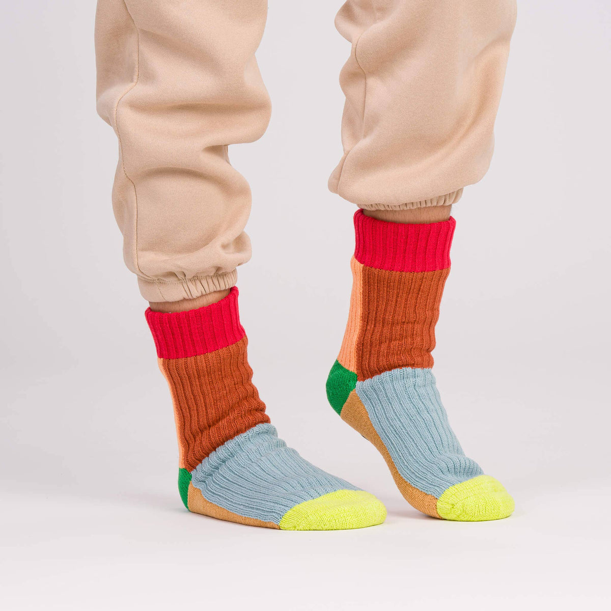 Kaleidoscope Knit House Socks