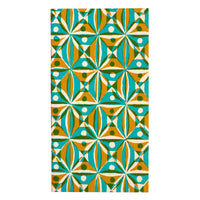 Very Slim List Book Kaleidoscope Yellow and Turquoise