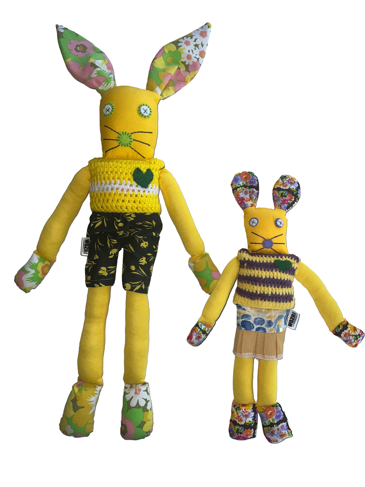 Handcrafted Large Yellow Bunnykat - Daisy May