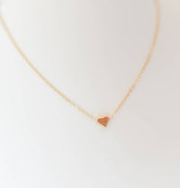 Scottie Heart Charm 18k Gold Plated Necklace / Bella Rey