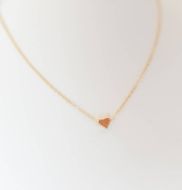 Scottie Heart Charm 18k Gold Plated Necklace / Bella Rey