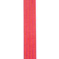 Broad Striped Linen, Orange/fuchsia, 1-1/2 In