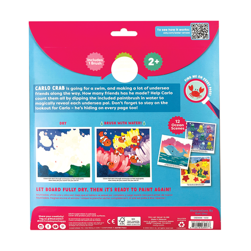 Water Amaze Water Reveal Boards - Under The Sea (13 PC Set)