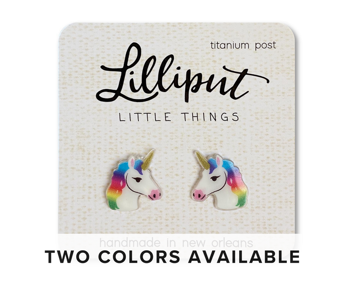 Rainbow Unicorn Earrings / Lilliput
