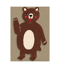 Bear - Die Cut Card