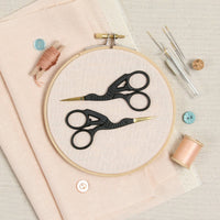 Stork Embroidery Scissors, Matte Black