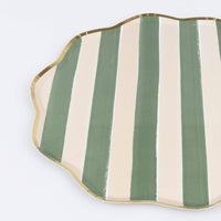 Fall Stripe Dinner Plates