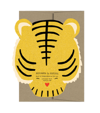 Tiger Die Cut Card - Wild Bunch Collection