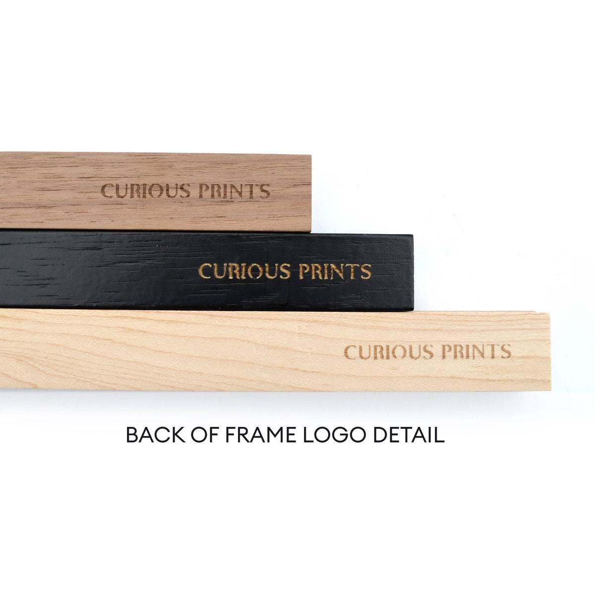 Magnetic Wood Hanging Poster Frame / scroll style frame
