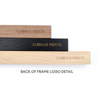 Magnetic Wood Hanging Poster Frame / scroll style frame