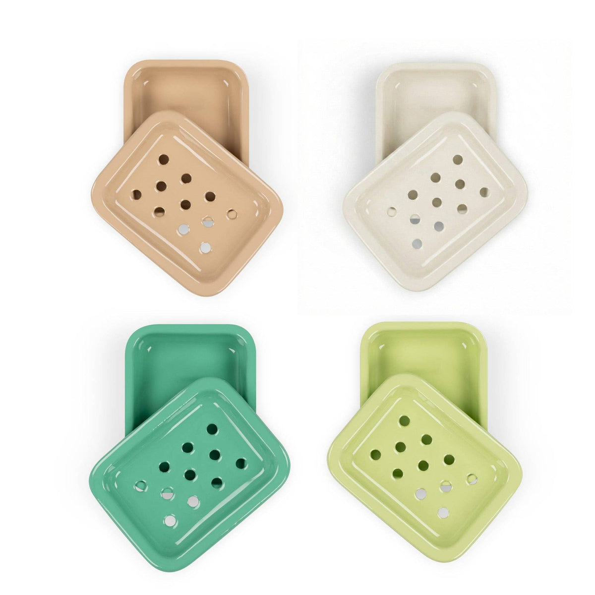 BRITISH COLOUR STANDARD - Enamel Soap Dish in Stone White