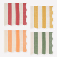 Fall Stripe Small Napkins