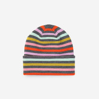 Color Stripe Knit Beanie
