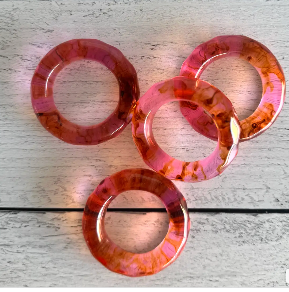 Napkin Rings, set of four- Elements