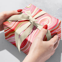 Marbleized Red - Gift Wrap Rolls