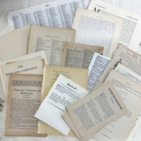 Art Kit- Vintage Book Pages for Collage and Art