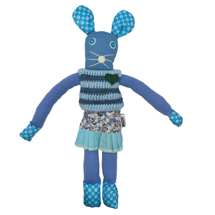 Handcrafted Small Blue Bunnykat - Bunny Holly