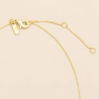 Pressed Flower Necklace - Blue Baby's Breath/Gold
