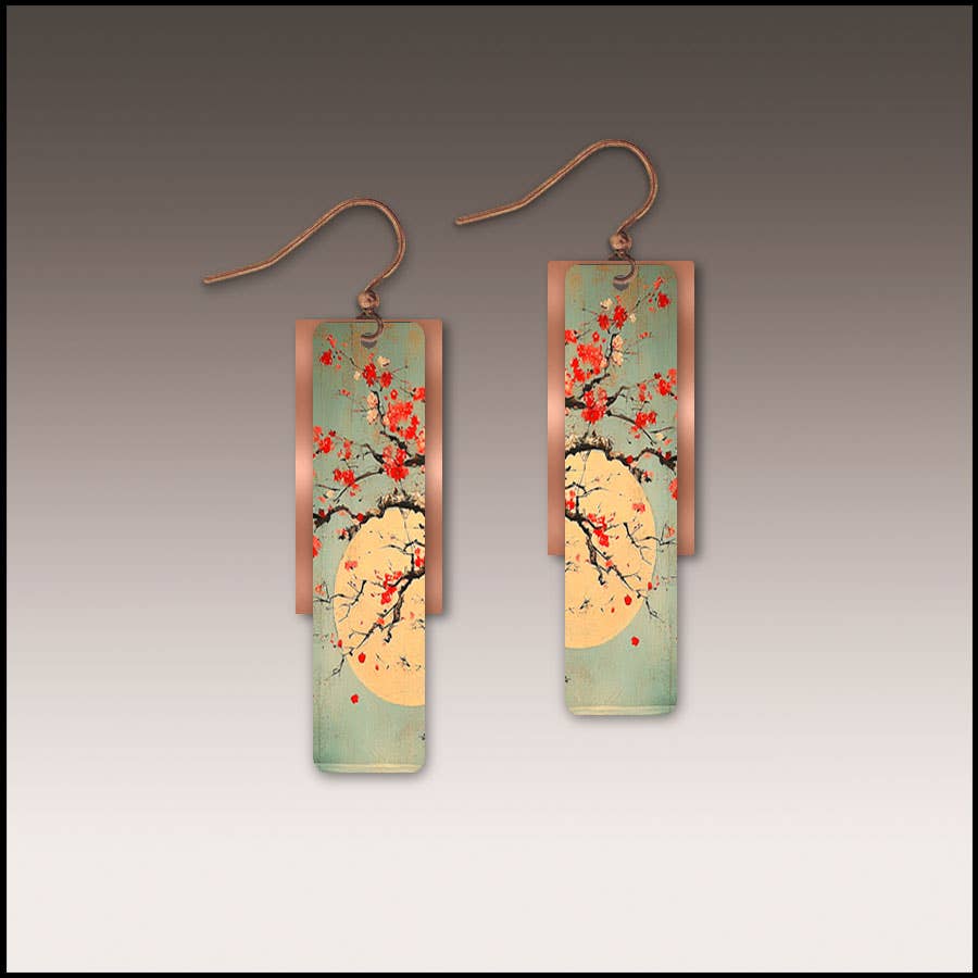 Cherry Moon Copper Accent Multilayer Earrings