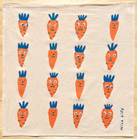 Carrot tea towel