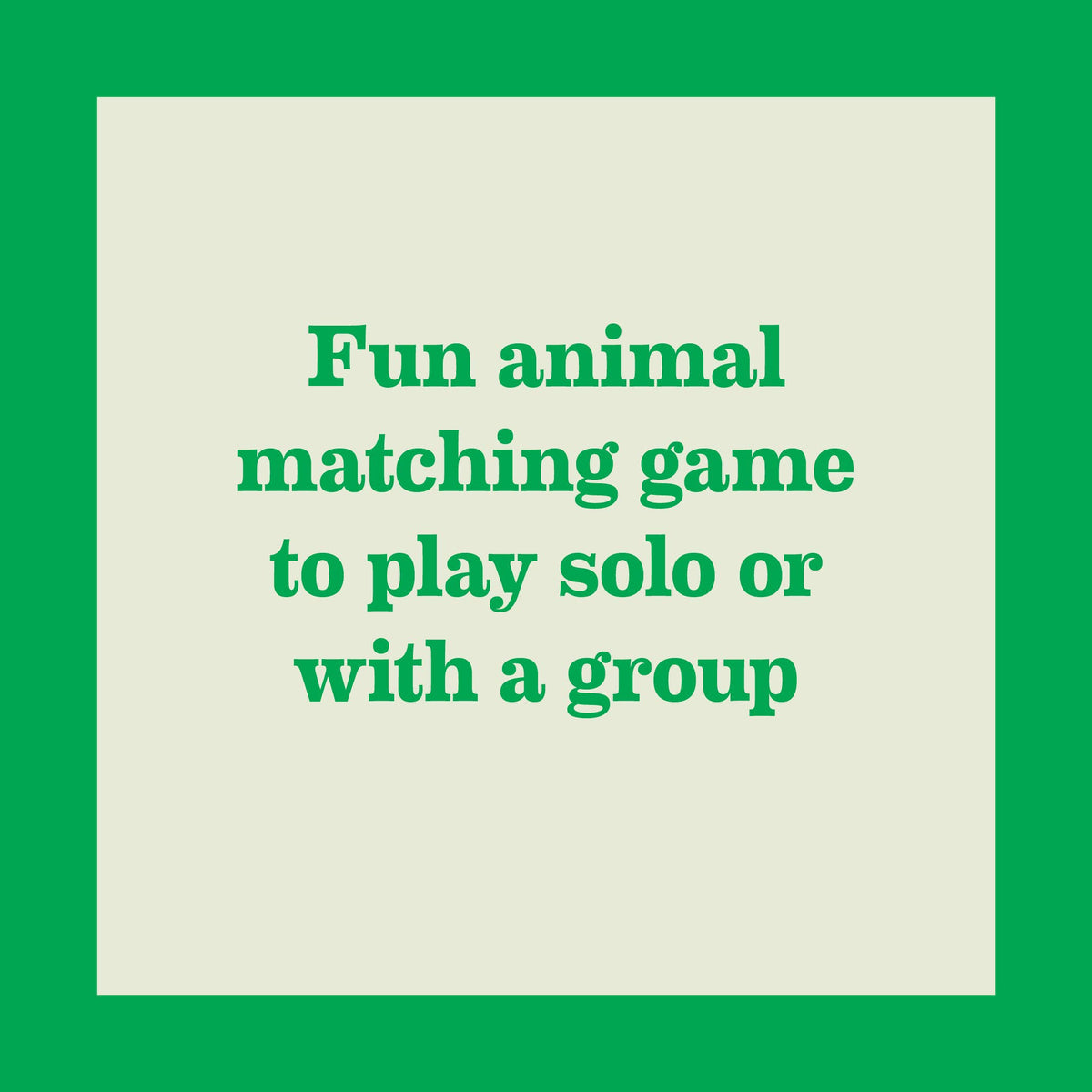Wildlife Memory Game