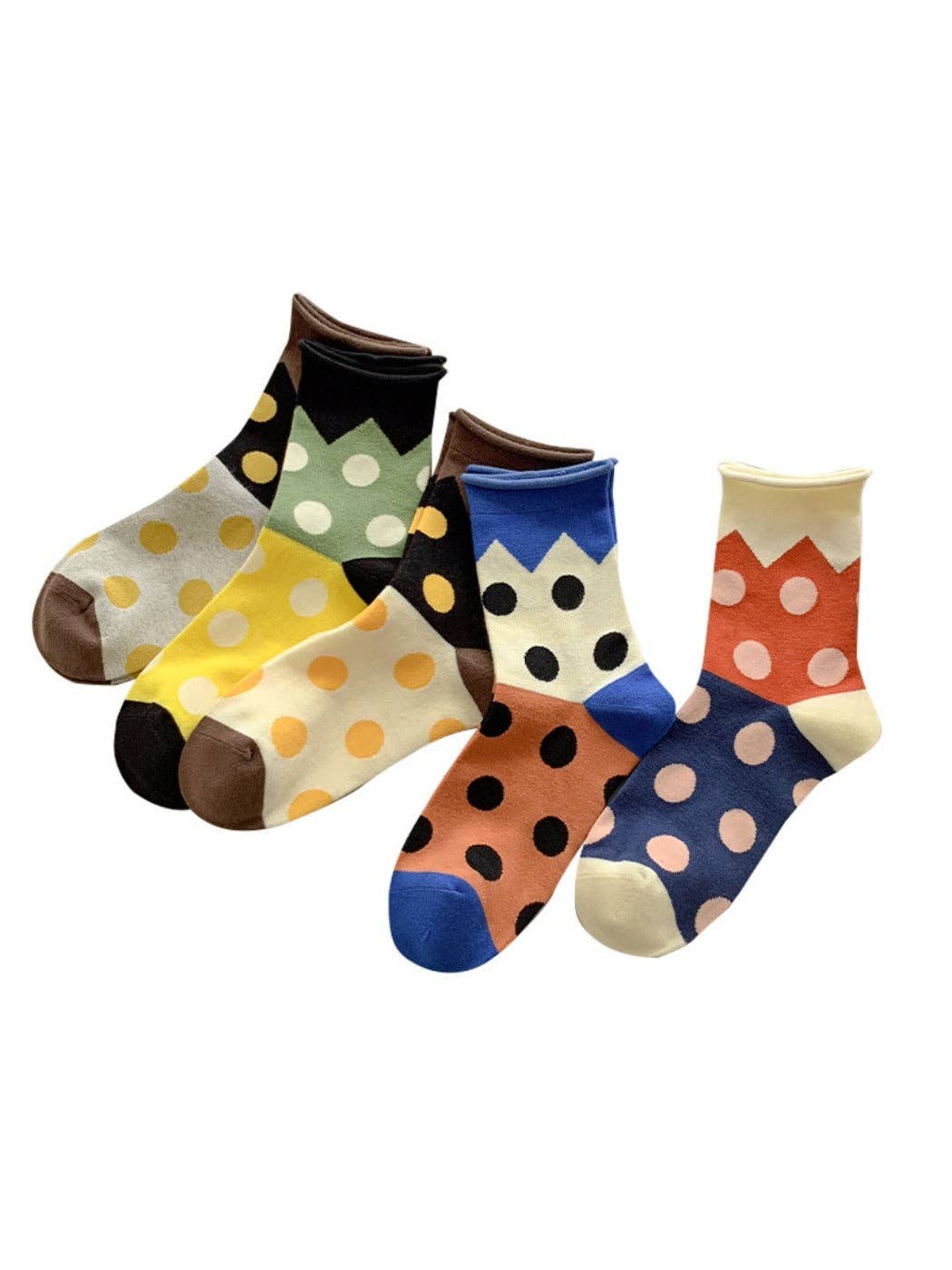 Rufia - Colorblock Crew Socks - Playful & Soft